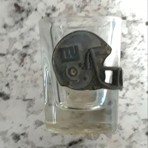 NFL New York Giants Helmet Clear Glass Shot Glass Officially Licensed
